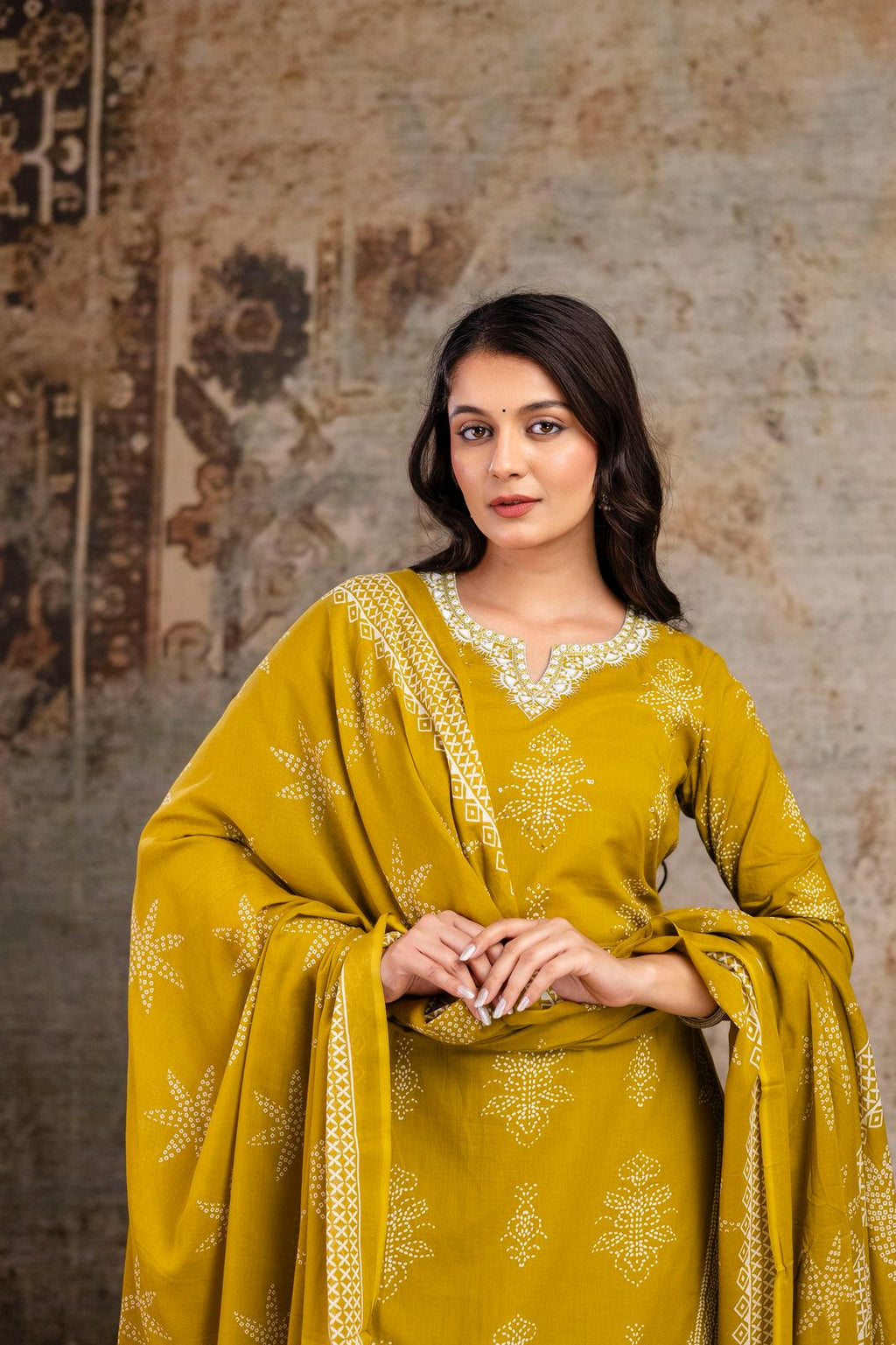 Starry Elegance Embroidered Tunic Set